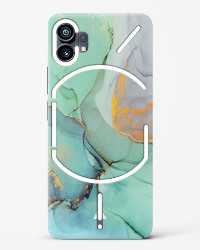 Green Shale Marble Hard Case Phone Cover-(Nothing)