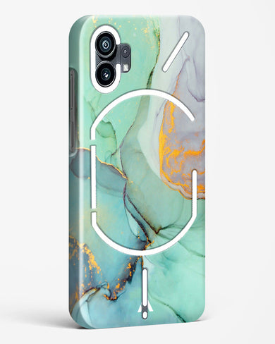 Green Shale Marble Hard Case Phone Cover-(Nothing)