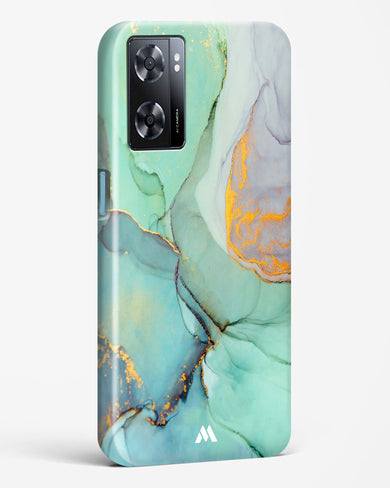 Green Shale Marble Hard Case Phone Cover-(Oppo)