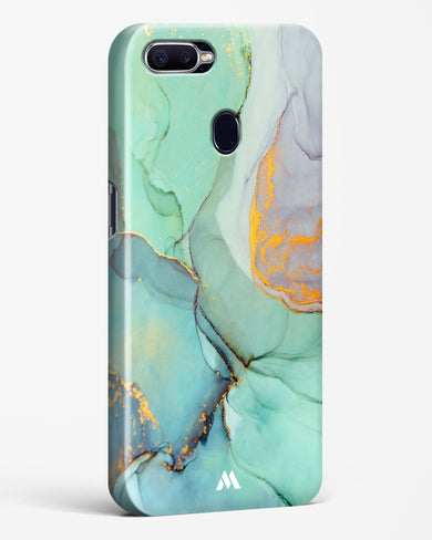 Green Shale Marble Hard Case Phone Cover-(Oppo)