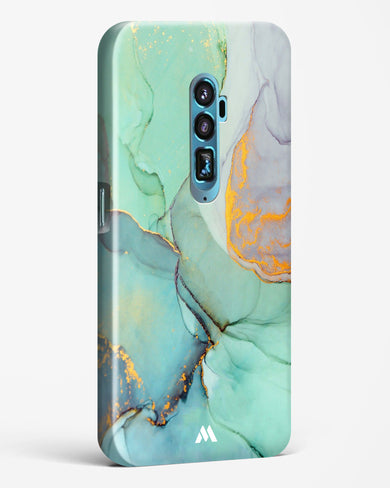 Green Shale Marble Hard Case Phone Cover-(Oppo)