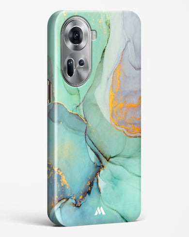 Green Shale Marble Hard Case Phone Cover-(Oppo)