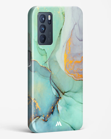 Green Shale Marble Hard Case Phone Cover-(Oppo)