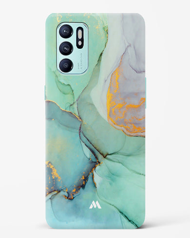 Green Shale Marble Hard Case Phone Cover-(Oppo)