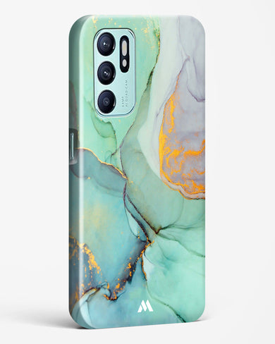 Green Shale Marble Hard Case Phone Cover-(Oppo)