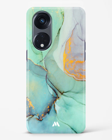 Green Shale Marble Hard Case Phone Cover-(Oppo)