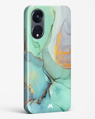 Green Shale Marble Hard Case Phone Cover-(Oppo)