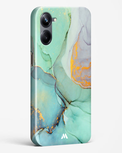 Green Shale Marble Hard Case Phone Cover (Realme)