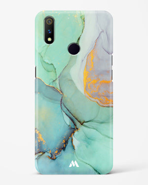 Green Shale Marble Hard Case Phone Cover-(Realme)