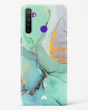 Green Shale Marble Hard Case Phone Cover-(Realme)