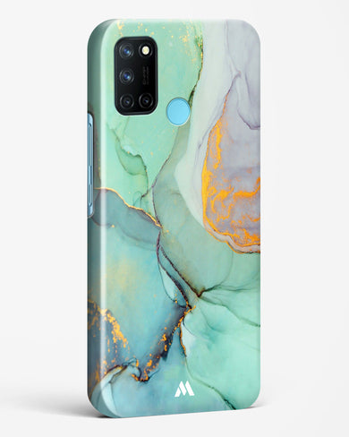 Green Shale Marble Hard Case Phone Cover (Realme)