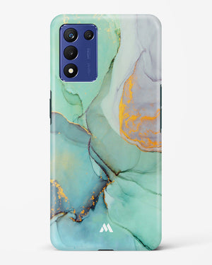 Green Shale Marble Hard Case Phone Cover-(Realme)