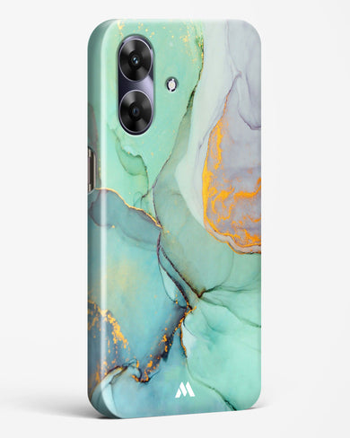 Green Shale Marble Hard Case Phone Cover (Realme)
