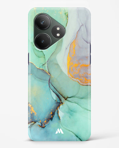 Green Shale Marble Hard Case Phone Cover (Realme)