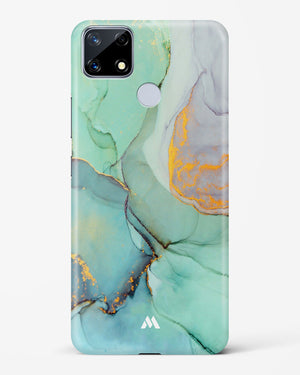 Green Shale Marble Hard Case Phone Cover-(Realme)