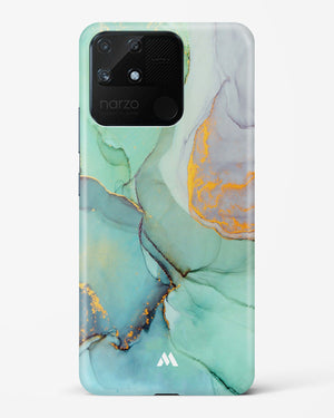 Green Shale Marble Hard Case Phone Cover-(Realme)