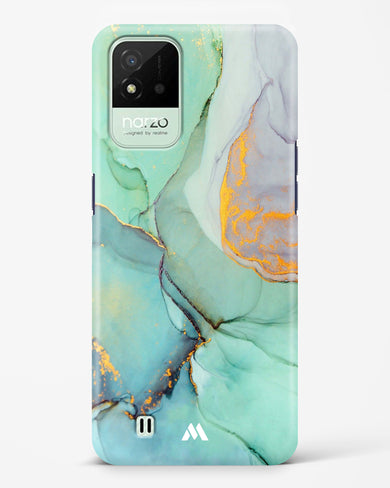 Green Shale Marble Hard Case Phone Cover (Realme)