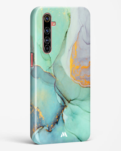 Green Shale Marble Hard Case Phone Cover-(Realme)