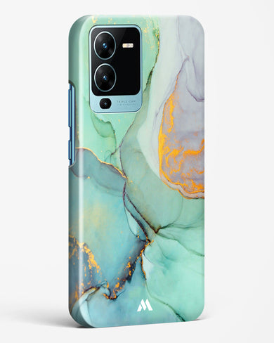 Green Shale Marble Hard Case Phone Cover-(Vivo)