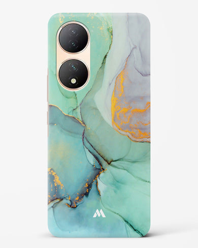 Green Shale Marble Hard Case Phone Cover-(Vivo)