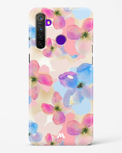 Watercolour Daisies Hard Case Phone Cover-(Realme)