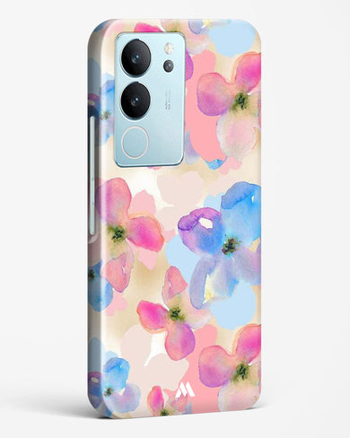 Watercolour Daisies Hard Case Phone Cover-(Vivo)