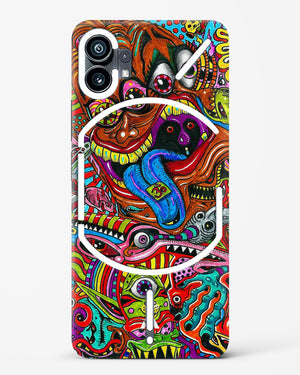 Psychedelic Monster Art Hard Case Nothing Phone 1