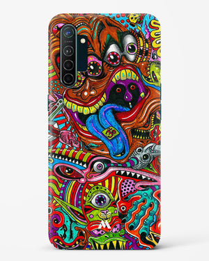 Psychedelic Monster Art Hard Case Phone Cover-(Oppo)