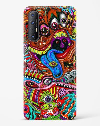 Psychedelic Monster Art Hard Case Phone Cover-(Oppo)