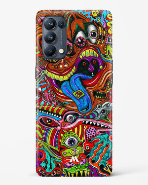 Psychedelic Monster Art Hard Case Phone Cover-(Oppo)