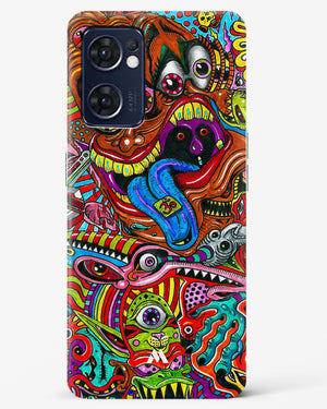 Psychedelic Monster Art Hard Case Phone Cover (Oppo)