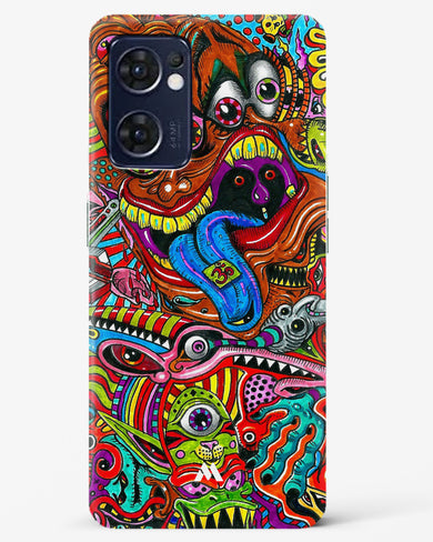 Psychedelic Monster Art Hard Case Phone Cover (Oppo)