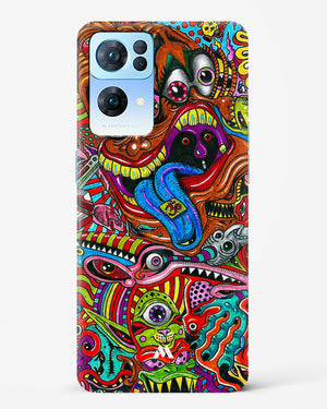 Psychedelic Monster Art Hard Case Phone Cover (Oppo)