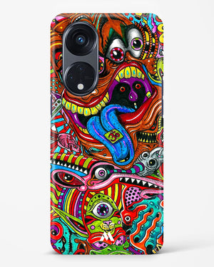 Psychedelic Monster Art Hard Case Phone Cover-(Oppo)