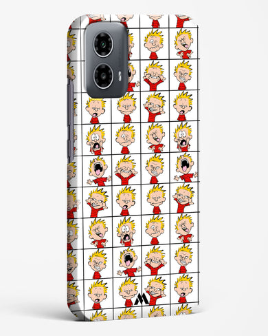 Calvin Making Faces Hard Case Phone Cover (Motorola)