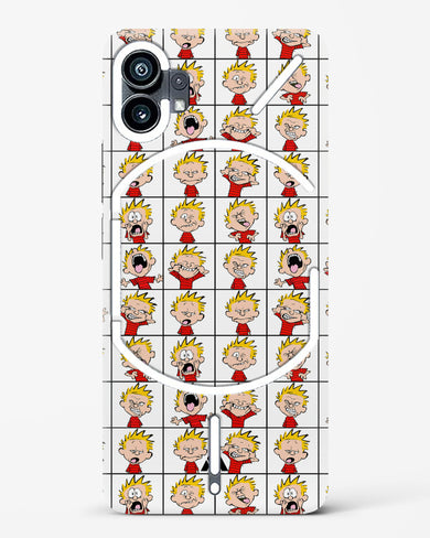 Calvin Making Faces Hard Case Phone Cover-(Nothing)