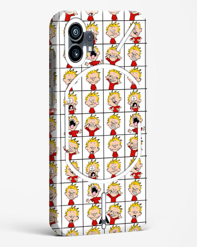 Calvin Making Faces Hard Case Phone Cover-(Nothing)