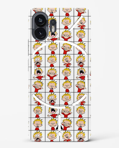 Calvin Making Faces Hard Case Phone Cover (Nothing)