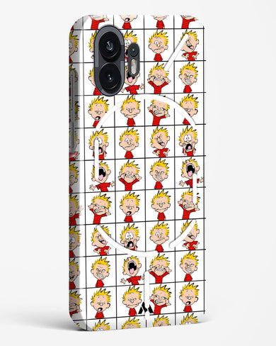 Calvin Making Faces Hard Case Phone Cover (Nothing)