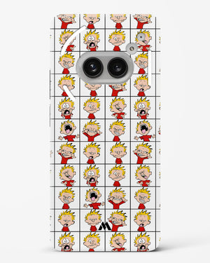 Calvin Making Faces Hard Case Phone Cover (Nothing)