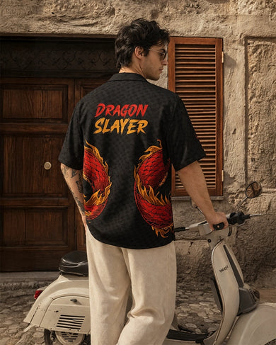 Dragon Slayer Unisex Linen Shirt