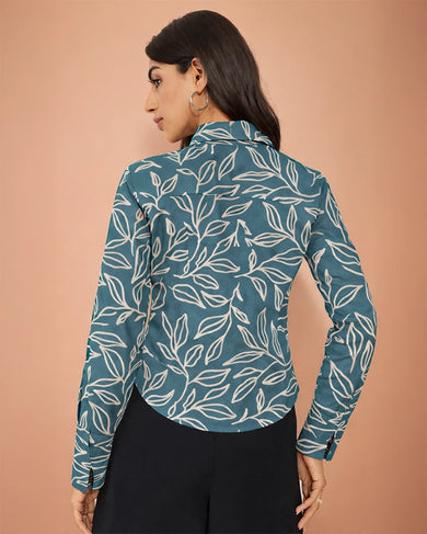 Whispering Vines Women Fitted Shirt