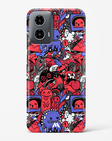 Monster Doodles Hard Case Phone Cover (Motorola)