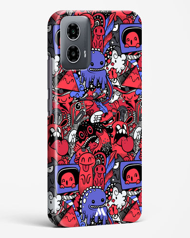 Monster Doodles Hard Case Phone Cover (Motorola)