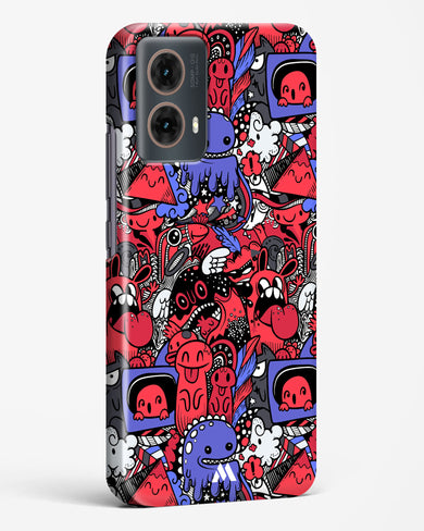 Monster Doodles Hard Case Phone Cover (Motorola)