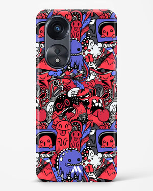 Monster Doodles Hard Case Phone Cover-(Oppo)