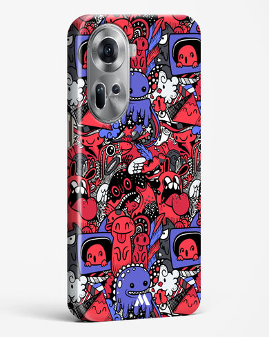 Monster Doodles Hard Case Phone Cover-(Oppo)