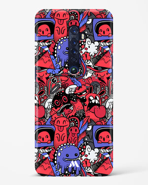 Monster Doodles Hard Case Phone Cover-(Oppo)