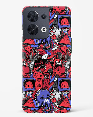 Monster Doodles Hard Case Phone Cover-(Oppo)