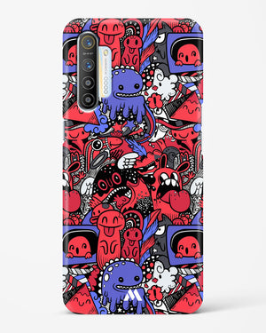 Monster Doodles Hard Case Phone Cover-(Realme)